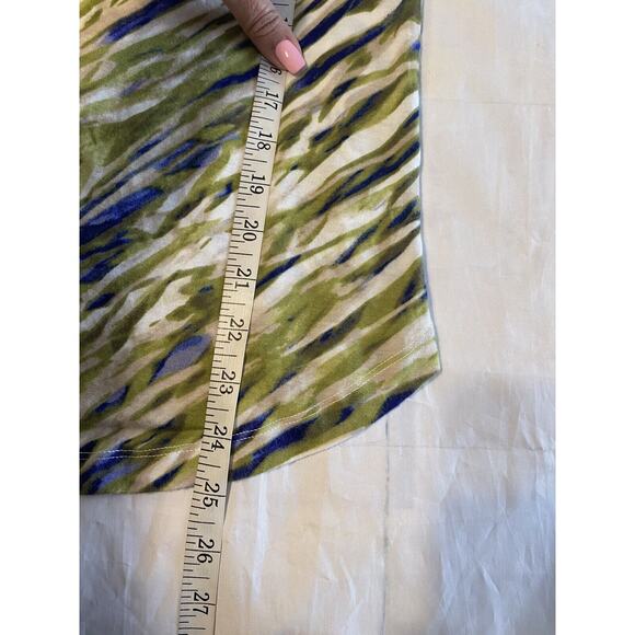 Liz Claiborne Blouse Womans Medium Shirt Sleeveless Tank Multi-colored (ff) - Picture 5 of 6